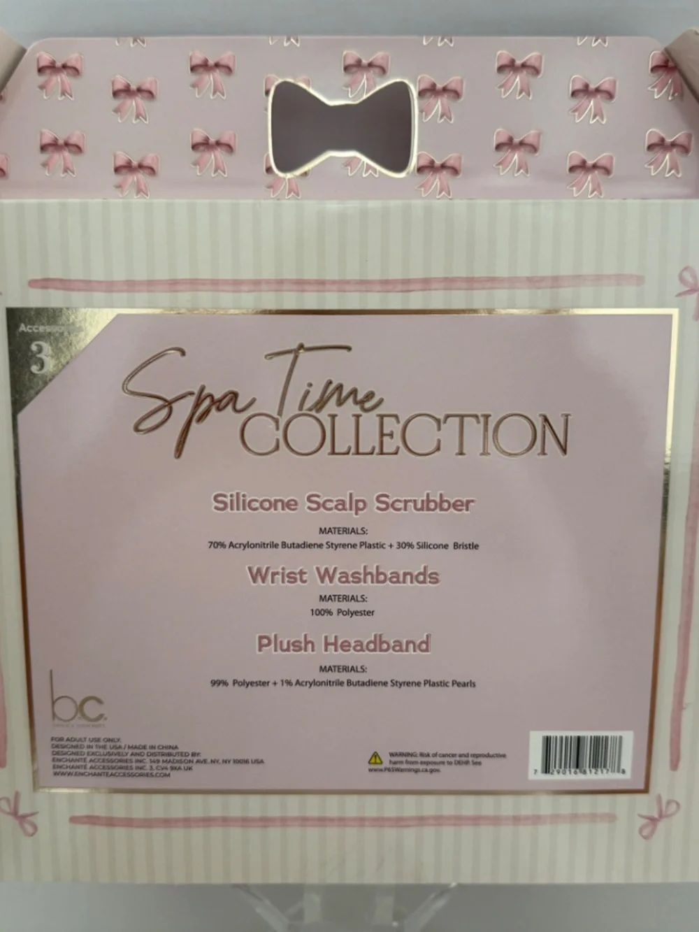 Enchante Accessories | SPA TIME COLLECTION | Headband Wristbands Scalp Scrubber